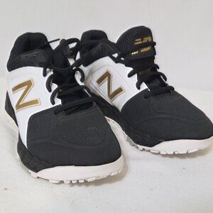 New Balance Black/White/Gold Fresh Foam VELO 1 Softball Women Shoes SIZE 7